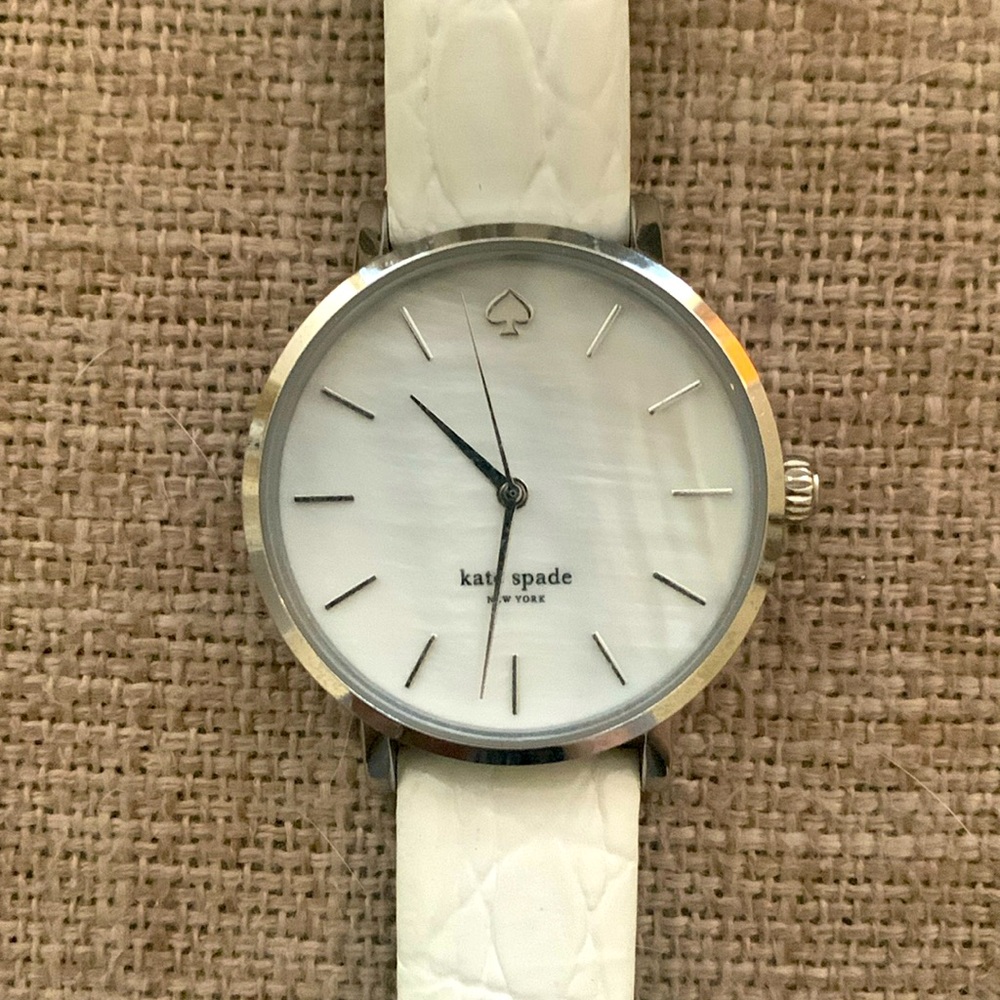 Kate Spade white leather & Mother of Pearl watch